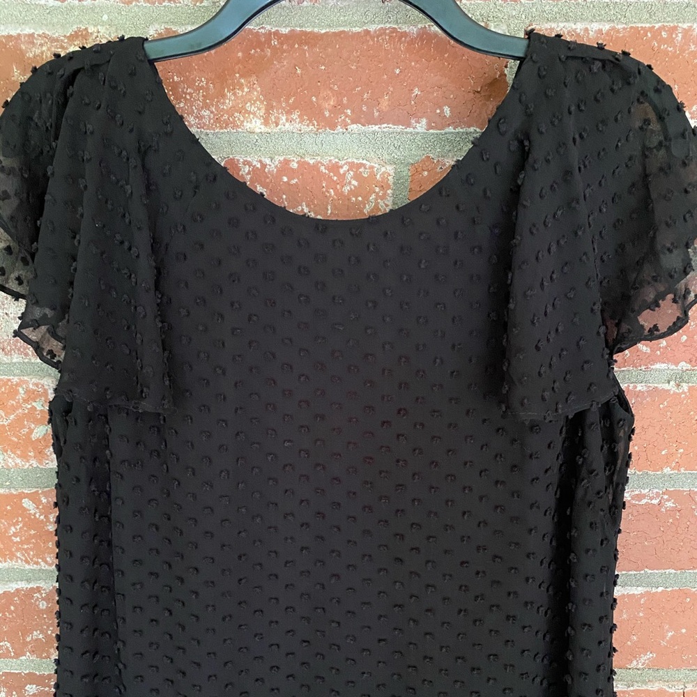 🔥J. Crew Black Dotted Swiss Dress - Picture 3 of 6